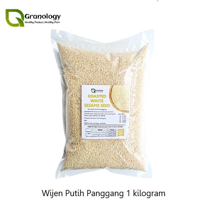 

Wijen Putih Panggang / Roasted White Sesame Seed 1 kilogram