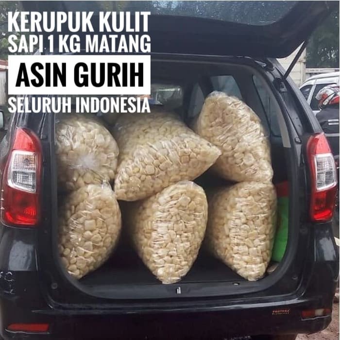 

Kerupuk Kulit Sapi Asli Matang Rasa Asin Gurih 1kg - Krupuk Rambak