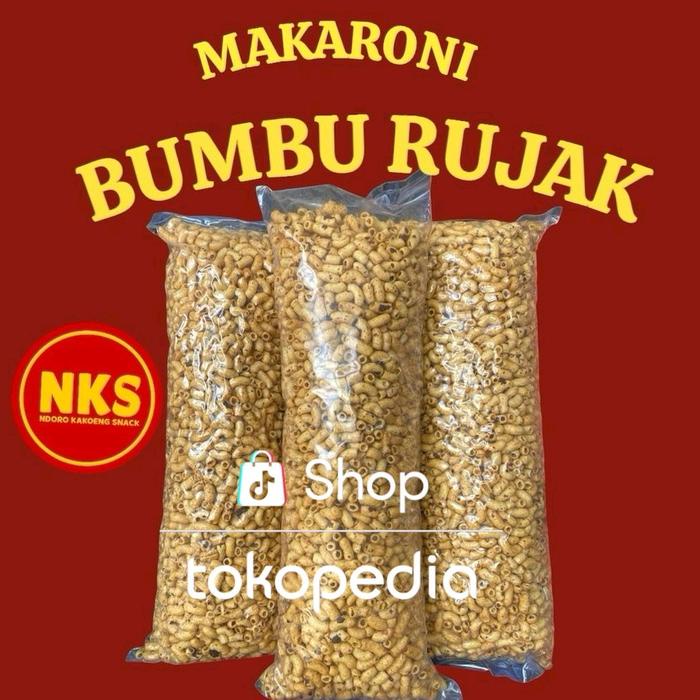 

MAKARONI PIPA BANTAT BUMBU RUJAK 1ball - NKS Food Snack Pedas camilan Makanan Cemilan