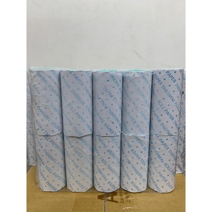 

New KERTAS STRUK KASIR 80x40mm THERMAL PRINTER LEBAR 80mm Portable 10Roll