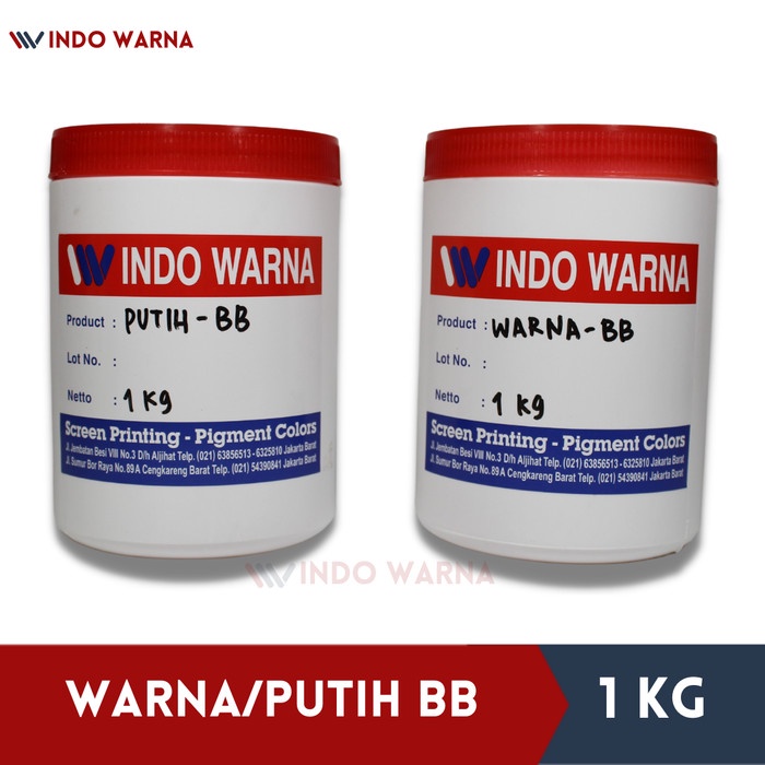 

New Cat Sablon / Pasta Sablon Rubber - WARNA/WHITE BB - 1kg