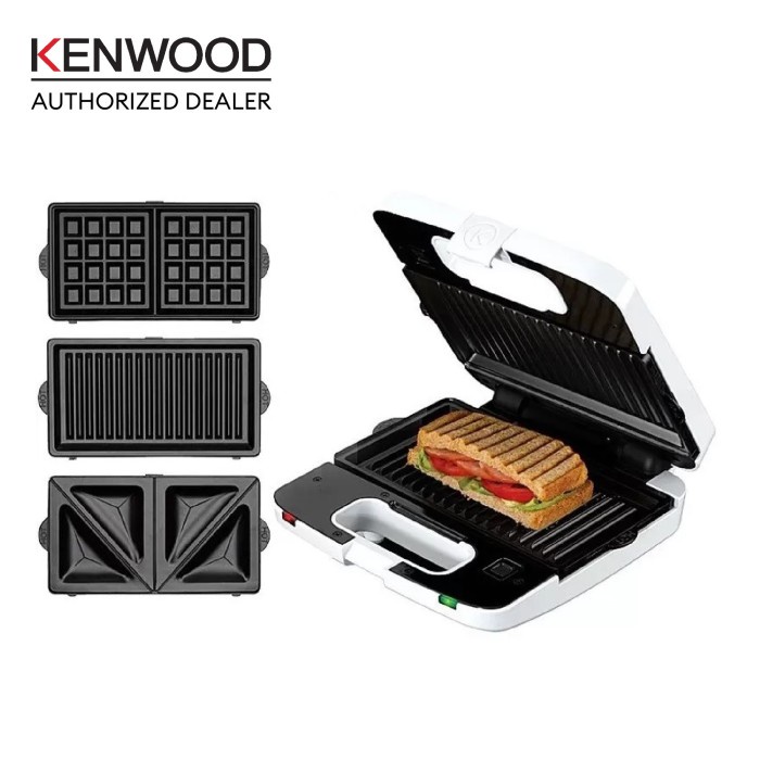 TERLARIS Kenwood SMP84.G0WH Sandwich Maker - Mesin Pembuat Sandwich SMP 84