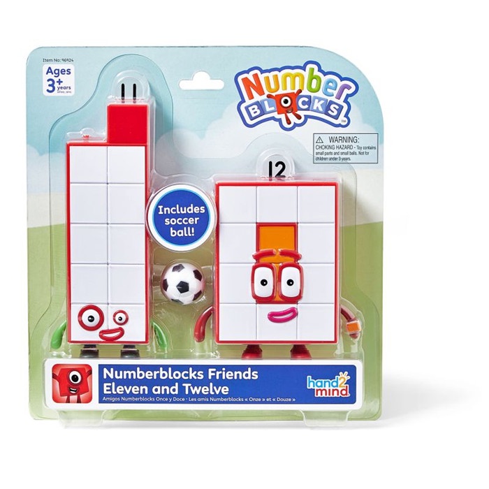 Hand2Mind Numberblocks Friends Eleven and Twelve, Numberblocks 11 & 12 Mainan Edukatif Anak
