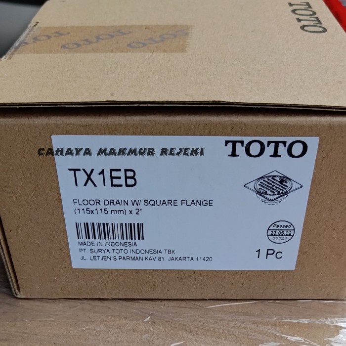 FLOOR DRAIN TOTO TX1EB / FLOOR DRAIN 4 INCH / SARINGAN GOT TOTO 4"