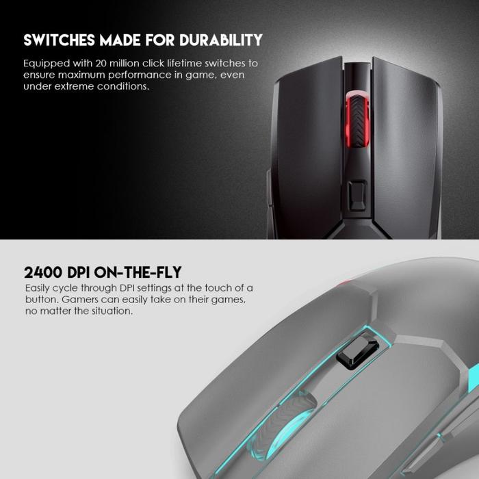 FANTECH VENOM II WGC2 / WGC-2 WIRELESS RGB GAMING MOUSE