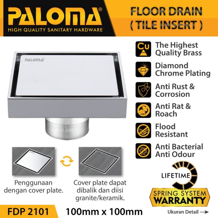 FLOOR DRAIN PALOMA FDP2101