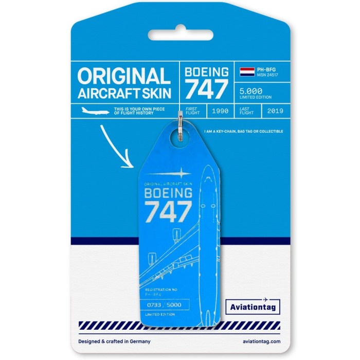 Aviation Tag KLM B 747
