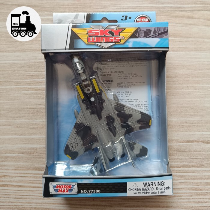 HOT SALE Motormax Sky Wings - F-15 STRIKE EAGLE Diecast Pesawat 1:100