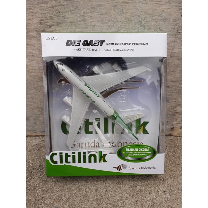 TERBARU Diecast Mainan Pesawat Terbang Citilink