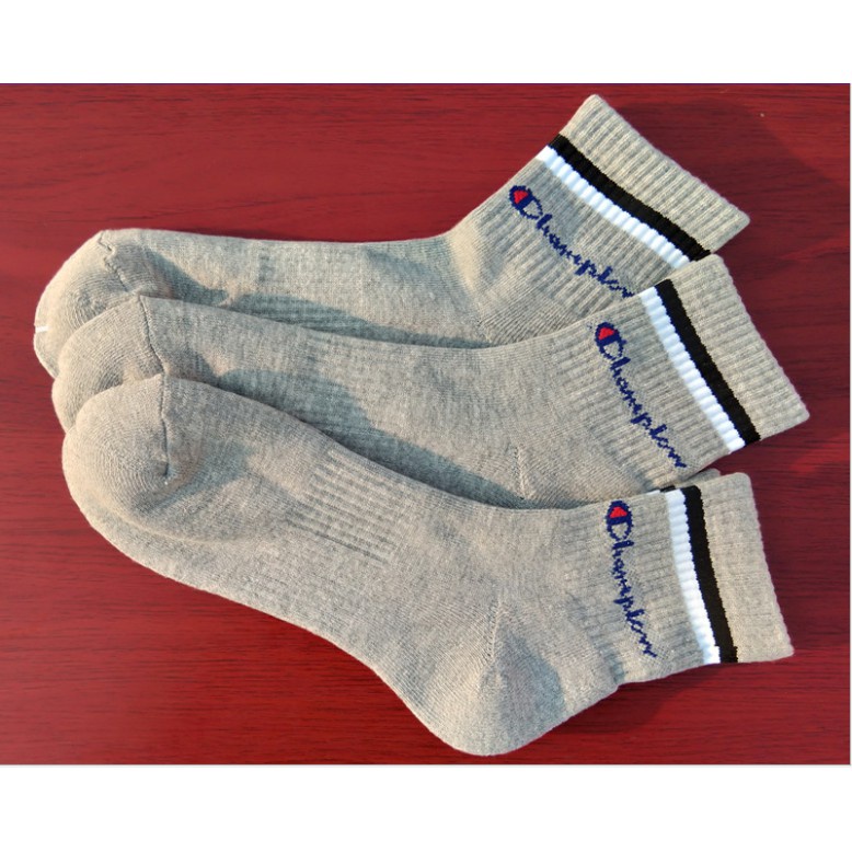 CP003 Kaos Kaki Champion Original / Socks Champion Classic unisex pria wanita bisa untuk sekolah