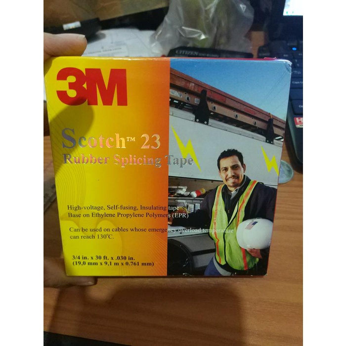

SCOTCH 23 ISOLASI MERK 3M RUBBER SPLICING TAPE