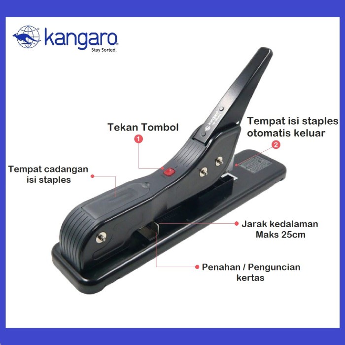 

KANGARO HEAVY DUTY STAPLER HD 23L24FL