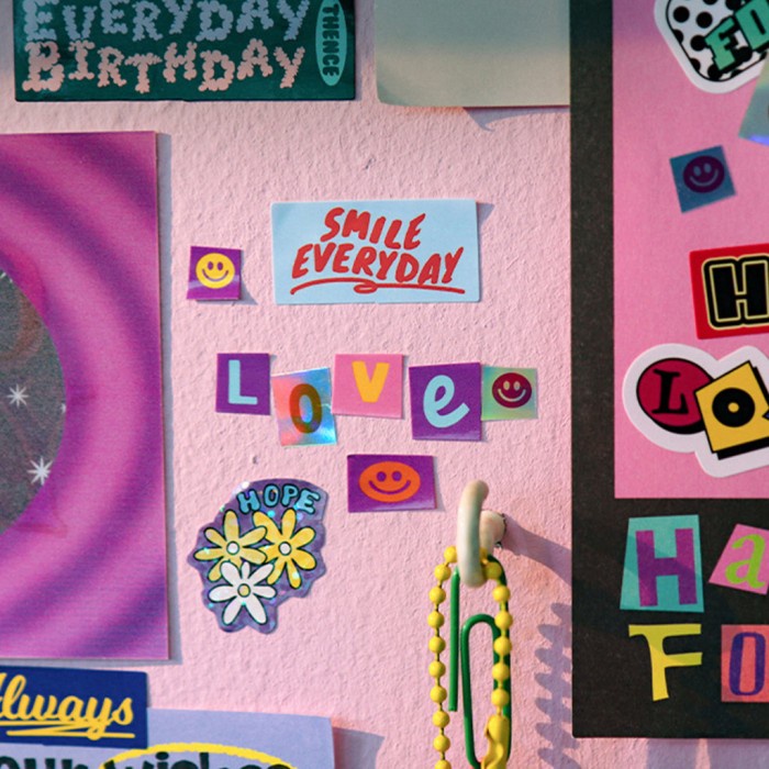 

THENCE LETTER STICKER SET / STICKER PREMIUM