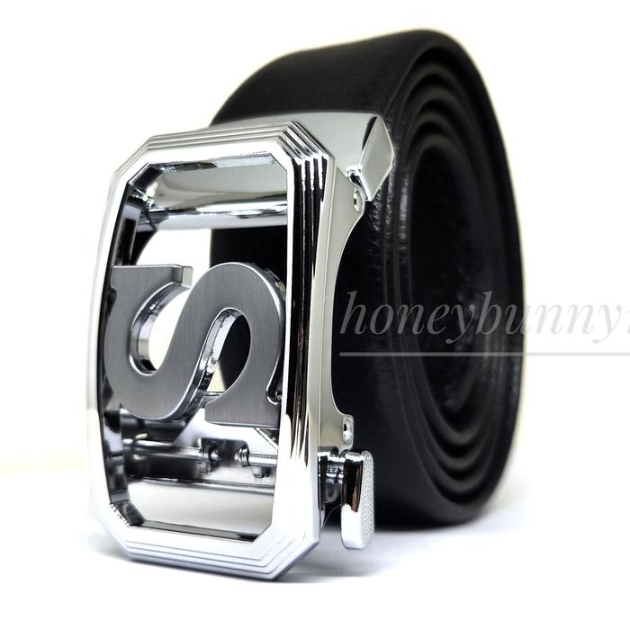 GESPER IKAT PINGGANG PRIA HURUF S SILVER MODEL REL