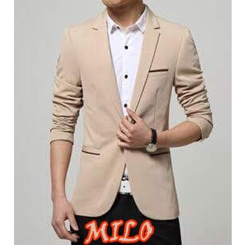 Ready Blazer Milo - Jas Semi Formal Slimfit Korea Style Casual Trendy Coklat Ready
