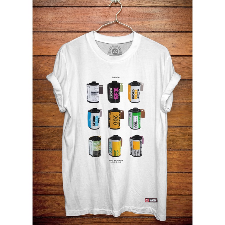 【Ori】AIQI - Kaos Distro | Kodak (Putih)