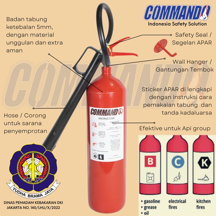 Tabung APAR 5 KG isi CO2