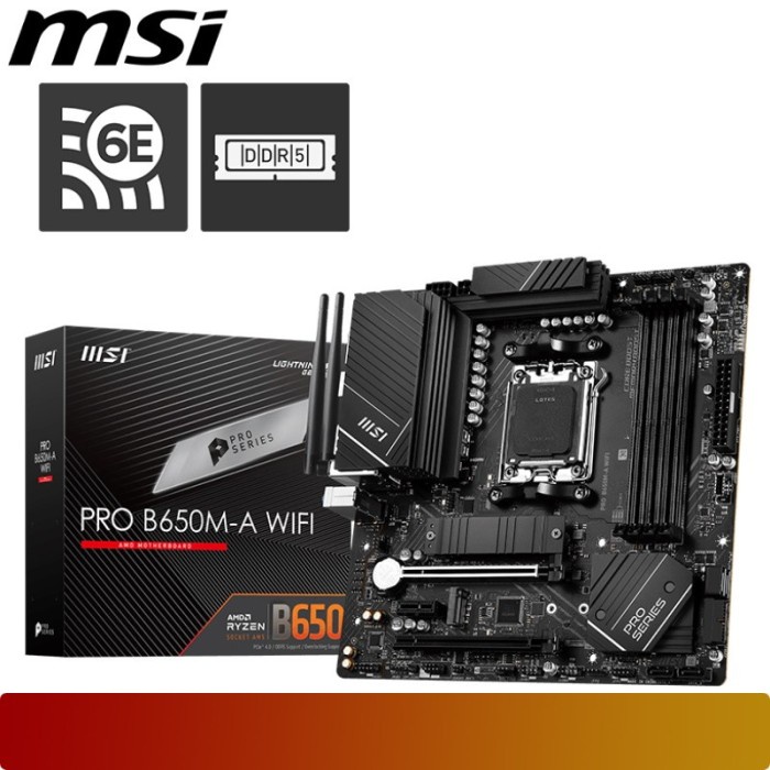 Ready Motherboard MSI PRO B650M-A WIFI Motherboard AMD B650 Ryzen AM5