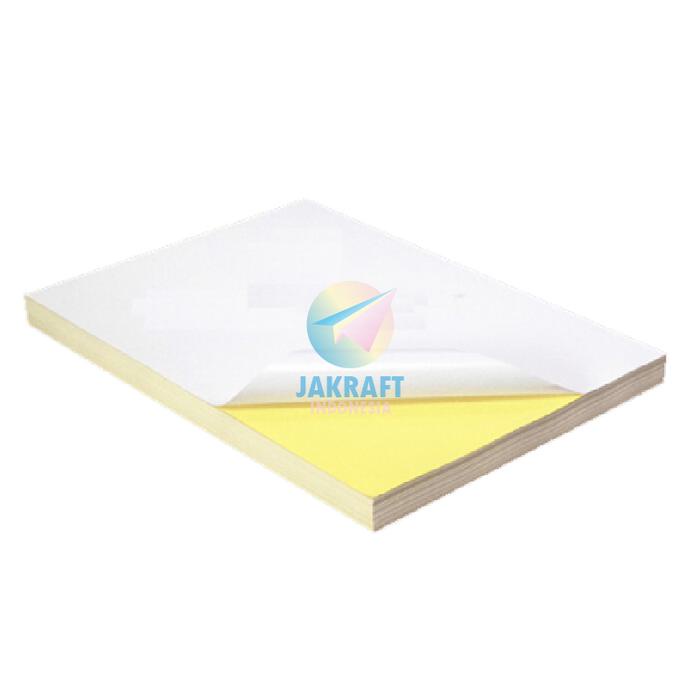 

New (50 Lembar) Kertas Stiker Sticker Glossy Chromo Bontax Art Paper F4 Folio ARTOS Anti Air