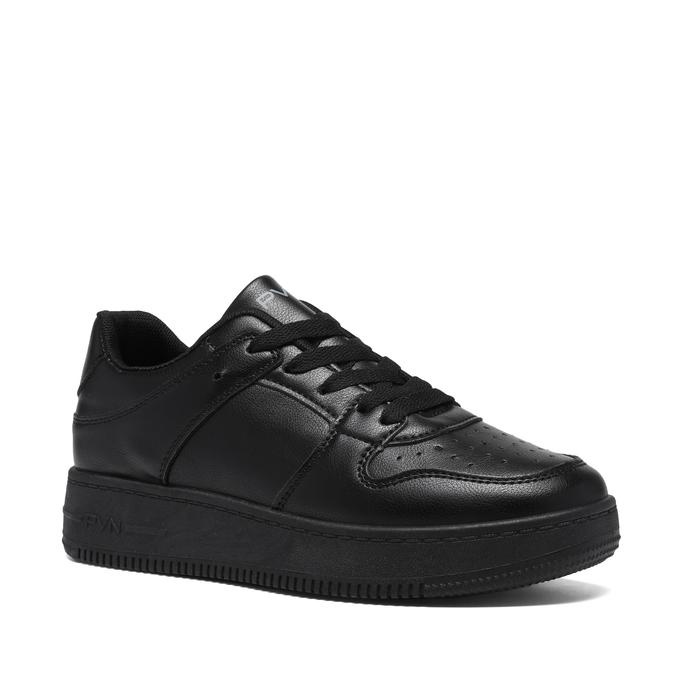 PVN Rora Sneakers Wanita Sepatu Sekolah Hitam Polos Black 335