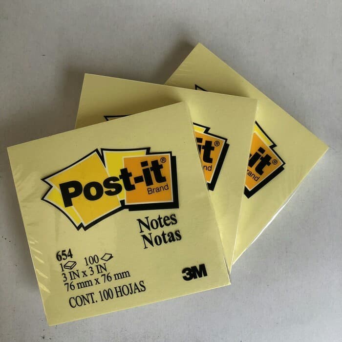 

New Post it 654 yellow / sticky notes 3M