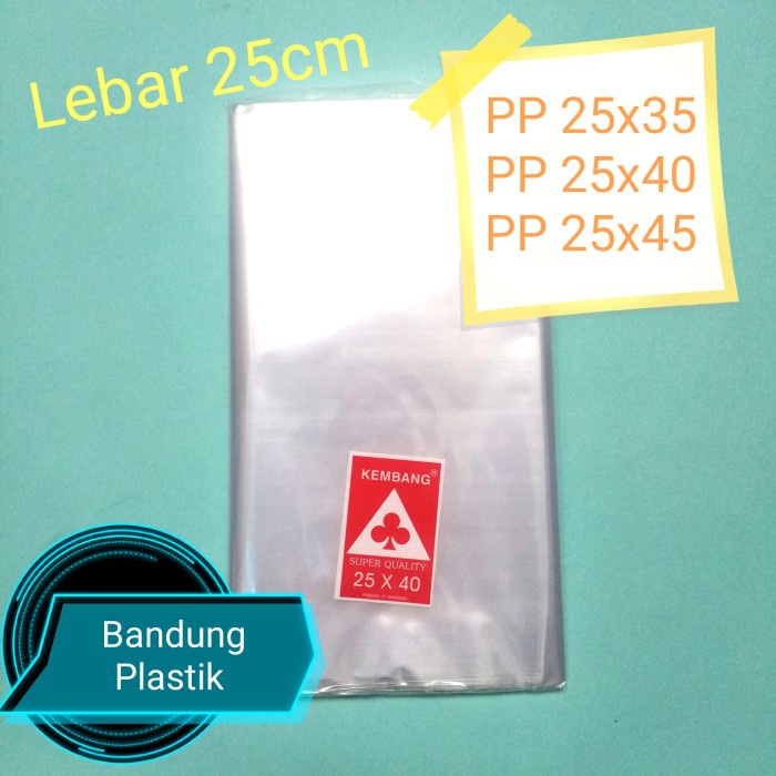 New plastik PP 03 bening transparan 25x35 / 25x40 / 25x45