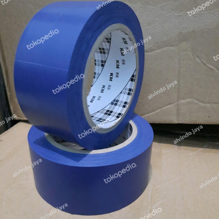 

New KM88 Floor Marking Tape Blue .Lakban Lantai 2in x 33m Biru