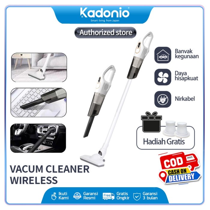 Kadonio Vacuum Cleaner Handheld Portable Strong penyedot debu Wireless