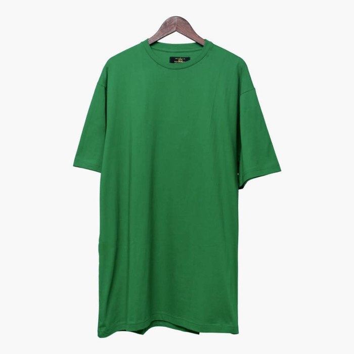 Navero-Kaos polos hijau daun big size jumbo murah