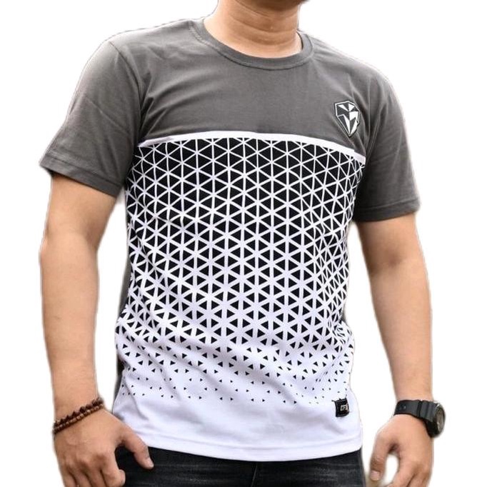 Navero-Kaos Distro D'Flow Free Sticker Baju Pria Katun Karet Sablon