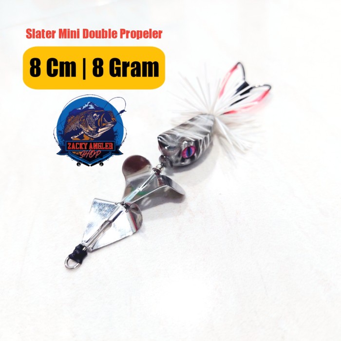 Ready Slater Buzzbait Double Propeler Umpan Gabus Toman