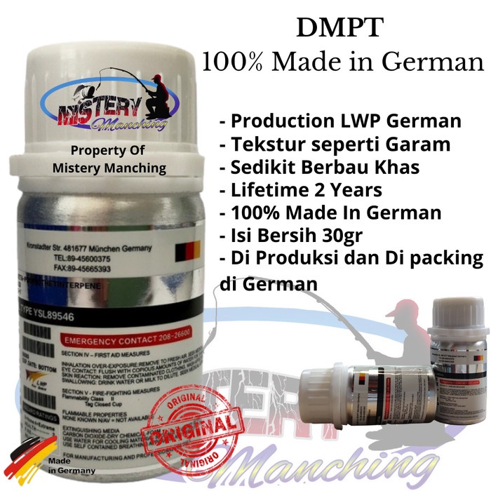 Ready DMPT Original 100% Made In German Attractant / Vanili Ori German 30 Gr
