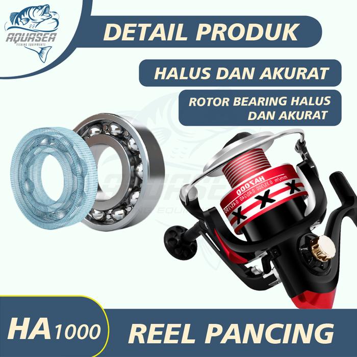 Ready AQUASEA - Reel Pancing Spool Metal Aluminium HA1000-7000 Alat Ikan Joran Umpan Umpan