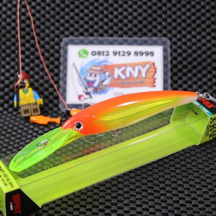 Ready Rapala XRAP Magnum 15 HOT HEAD Lure Trolling Minnow umpan pancing JOZZ