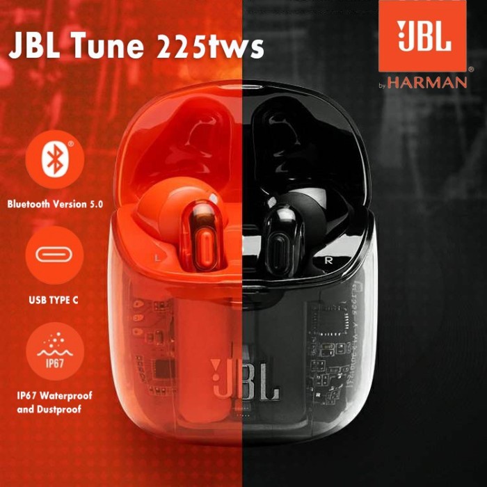 Jual JBL TUNE 225 TWS Ghost Edition - Garansi Resmi