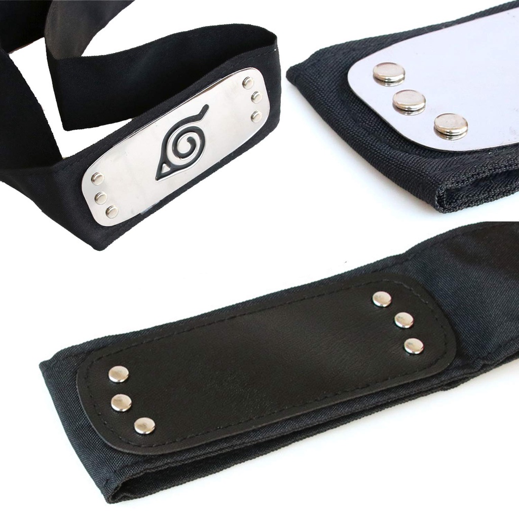 Ikat Kepala Naruto / Headband Cosplay Naruto / Ikat Kepala Bercahaya Premium