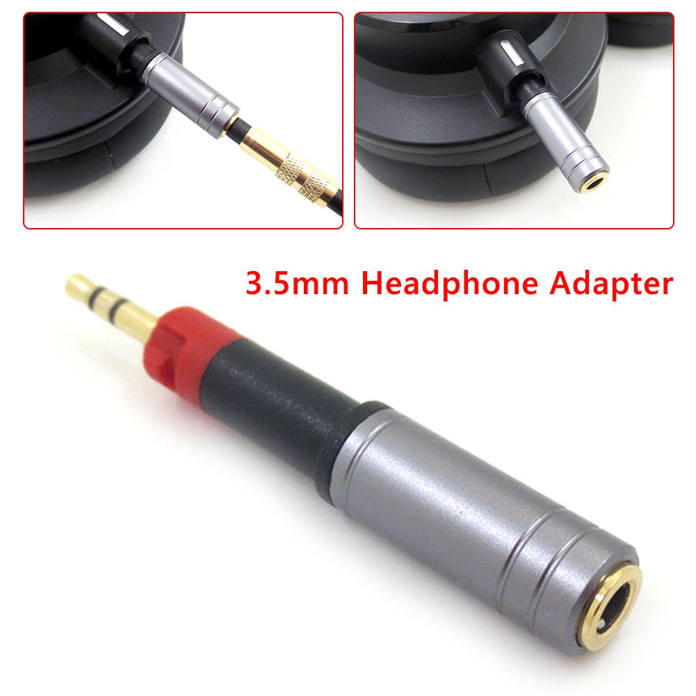 3.5mm female to 2.5mm male Headphone Adapter Jack Plug Converter for Audio-Technica ATH-M40X ATH-M50