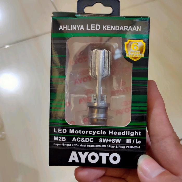 Lampu Depan Ayoto H6 Led 2 Sisi Motor Universal Lampu Motor Led H6 Ayoto