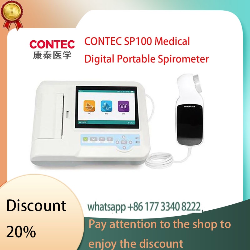 NEW Contec SP100 Digital Spirometer Handheld Lung Function Tester Pulmonary Device Breathing Diagnos