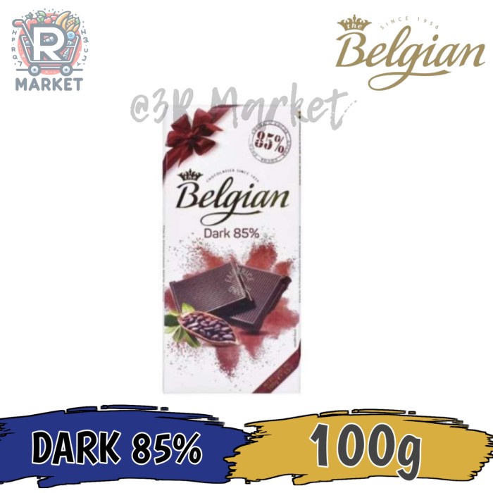 

The Belgian Dark Chocolate 85% Chocolate Bar