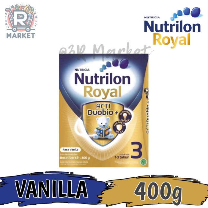 

Nutrilon Royal 3 Rasa Vanilla Susu Pertumbuhan 1-3 Tahun 400g Kemasan Box