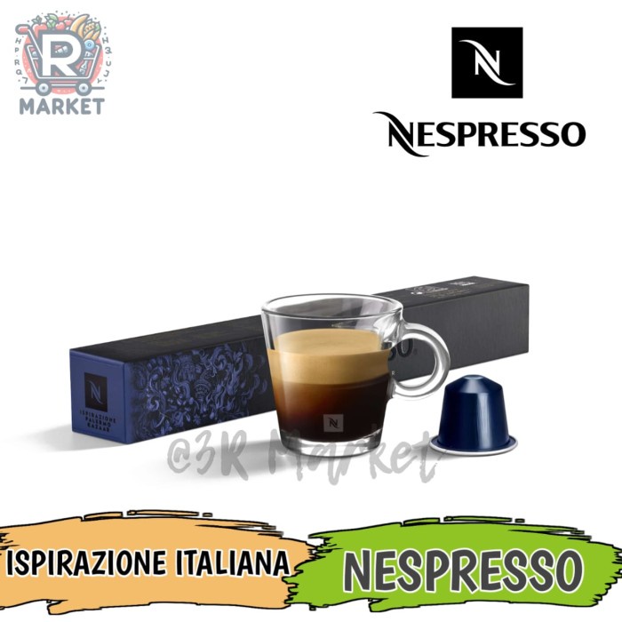 

Nespresso Ispirazione Italiana Palermo Kazaar Coffee Capsule / Kapsul Kopi