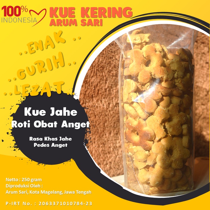 

DISKON Kue Kering Jahe Roti Obat Anget Jahe Oleh Oleh Magelang 250 gr CG462