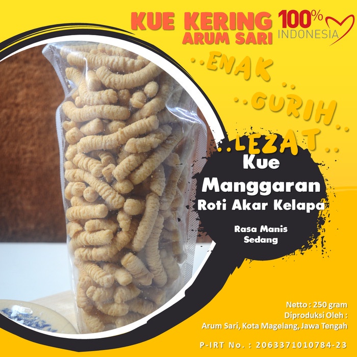 

OBRAL Kue Kering Manggaran Roti Akar Kelapa Manis Oleh Oleh Magelang 250 gr EY944