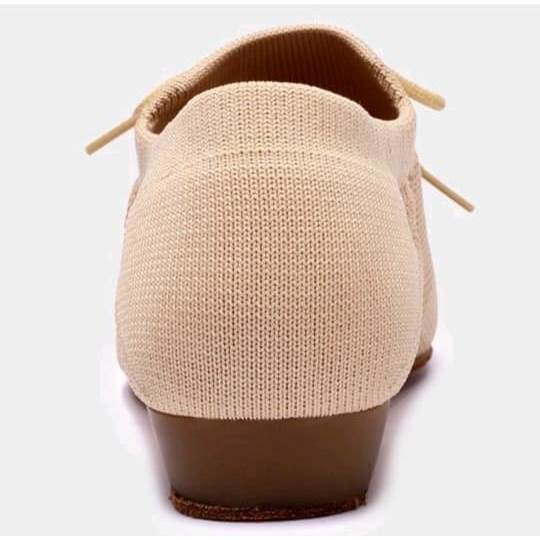 SEPATU DANCE WANITA RAJUT LENTUR ALAS SUEDE
