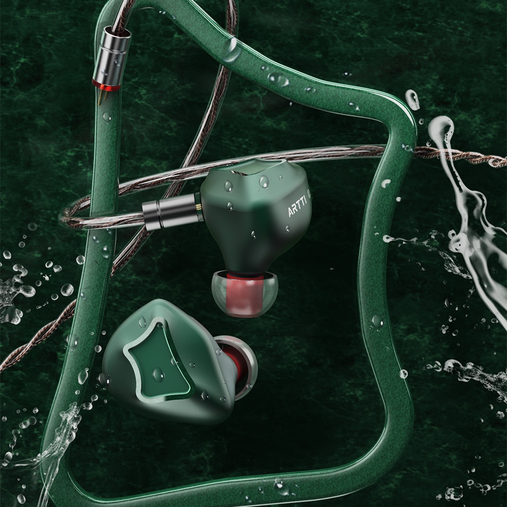 ARTTI R1 Best 3DD HIFI in Ear Wired IEMs Earphone Triple Dynamic Driver Stereo Monitor Headphone wit