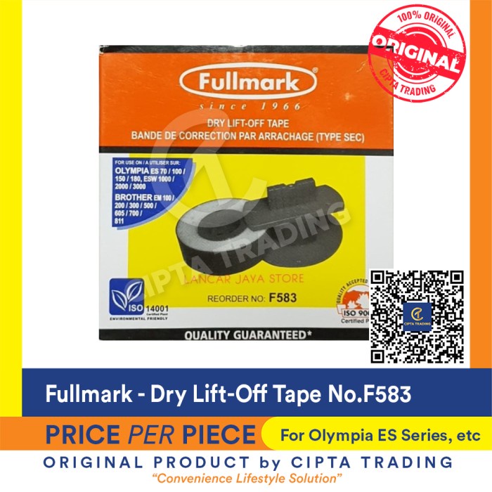 

TERBARU Fullmark Dry Lift-Off Tape Reorder No: F583