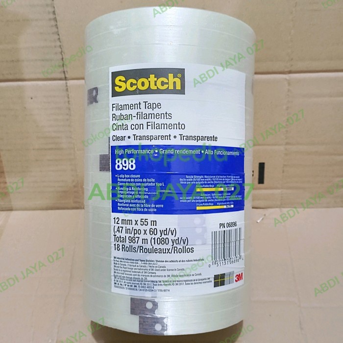 

TERBARU Scotch Filament Tape 898 Ruban filament Uk 12mm x 55m