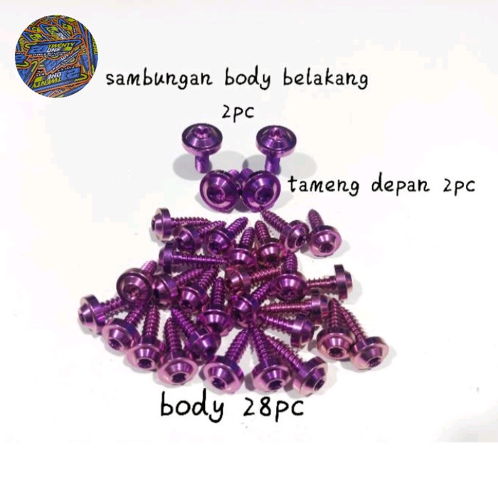 baut probolt titanium paketan body mio sporty smile gr5 vietnam