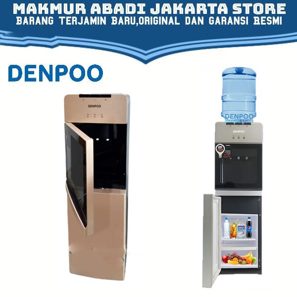 Dispenser Air Denpoo DDL 206 bagian bawah kulkas galon atas